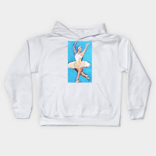 Ballet Dancer Original Art Painting Kids Hoodie